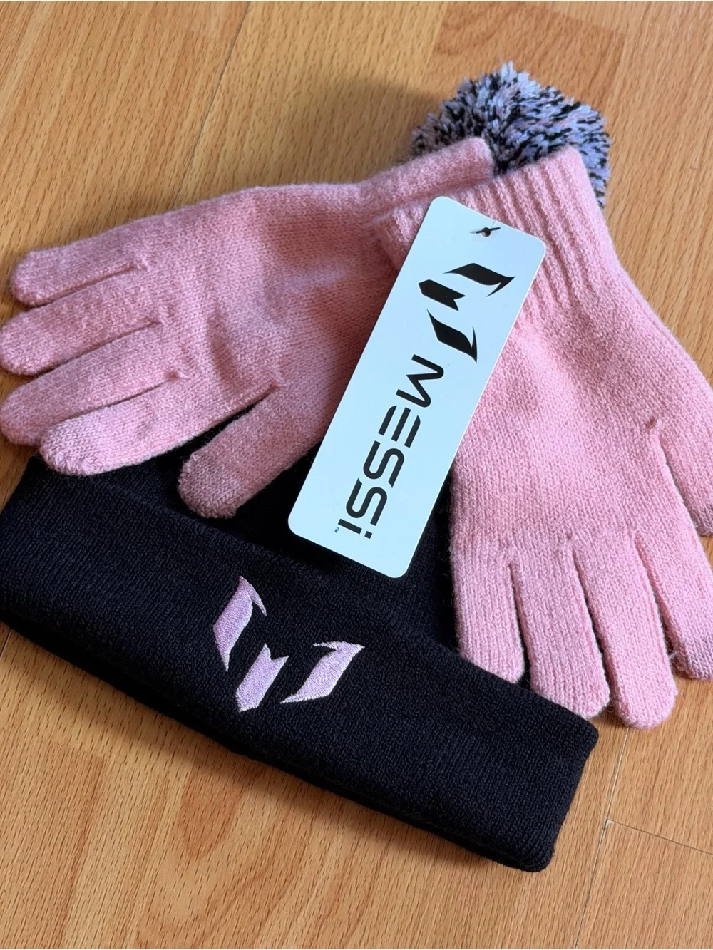 Messi Beanie Hat and Gloves Set.